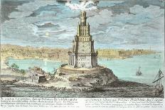 The Pharos of Alexandria, Plate 9 from "Entwurf Einer Historischen Architektur"-Johann Bernhard Fischer Von Erlach-Giclee Print