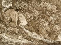 Rocky Landscape with Pan Playing His Flute (In the Park of the Villa Chigi, Ariccia), 1808-Johann Christian Reinhart-Giclee Print