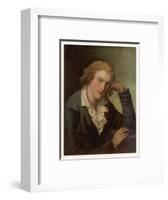 Johann Christoph Friedrich Schiller German Writer in 1786-null-Framed Art Print