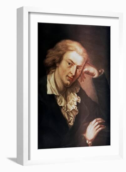 Johann Christoph Friedrich Von Schiller, German Poet, Dramatist and Historian, C1785-Anton Graff-Framed Giclee Print