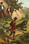 Fritz Finds an Iguana-Johann David Wyss-Framed Art Print