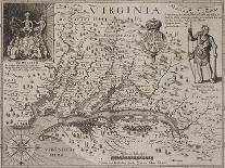 A Map Of Virginia-Johann De Bry-Stretched Canvas