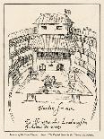 Sketch of the Swan Theatre in London-Johann De Witt-Framed Art Print