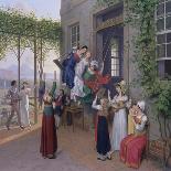 The Granite Dish in the Pleasure Garden, Berlin, 1831-Johann Erdmann Hummel-Giclee Print