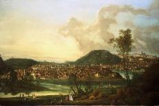 View of Prague from the East-Johann Friedrich Meyer-Stretched Canvas