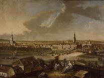 View of Prague from the East-Johann Friedrich Meyer-Stretched Canvas