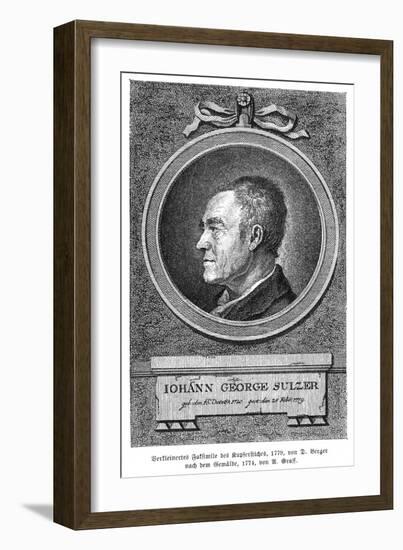 Johann Georg Sulzer-Anton Graff-Framed Art Print