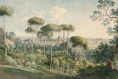 View from the Villa Melini of Rome, 1818/19-Johann Georg von Dillis-Stretched Canvas