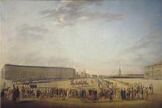 Changing of the Guard at the Palace Square in Saint Petersburg, C. 1800-Johann Georg Von Mayr-Giclee Print