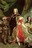 Charles VI, Holy Roman Emperor Wearing the Robes of the Order of the Golden Fleece-Johann Gottfried Auerbach-Mounted Giclee Print