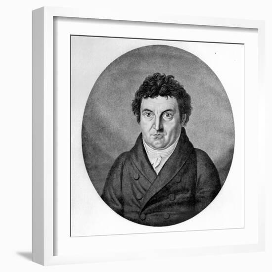 Johann Gottlieb Fichte, Engraved by Johann Friedrich Jugel after a Painting of 1808-Heinrich Anton Dahling-Framed Giclee Print