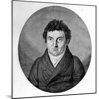 Johann Gottlieb Fichte, Engraved by Johann Friedrich Jugel after a Painting of 1808-Heinrich Anton Dahling-Mounted Giclee Print