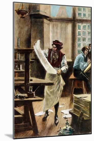 Johann Gutenberg-Jean Leon Gerome Ferris-Mounted Giclee Print