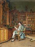 The Bibliophile-Johann Hamza-Giclee Print