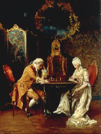 The Chess Game, 1881