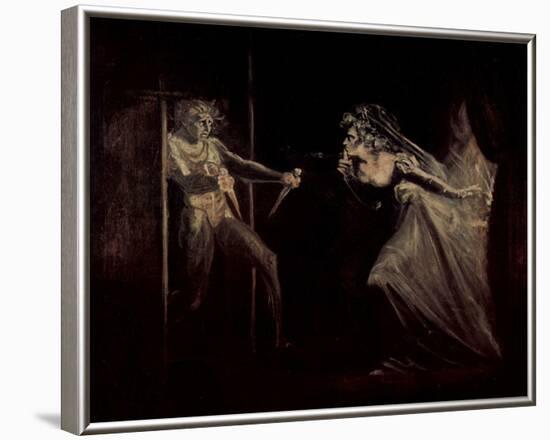 Johann Heinrich Fussli (Lady Macbeth takes the daggers opposite) Art Poster Print-null-Framed Poster