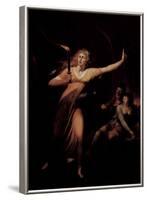 Johann Heinrich Fussli (The schlafwandelnde Lady Macbeth) Art Poster Print-null-Framed Poster