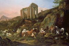 Classical Landscape with Animals-Johann Heinrich Roos-Giclee Print