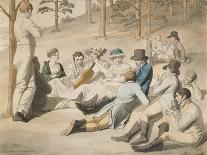 Resting Group in Pichelswerder Near Berlin, 18 August 1812-Johann Heinrich Stuermer-Mounted Giclee Print