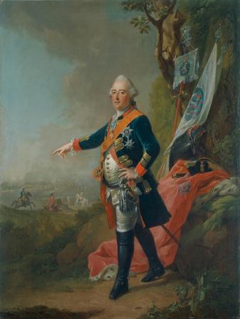 Frederick II, Landgrave of Hesse-Kassel, in the Officer's Uniform of the 45th Prussian Infantry…