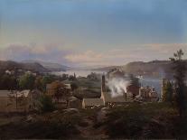 Poughkeepsie Iron Works (Bech’s Furnace), 1856-Johann Herman Carmiencke-Framed Stretched Canvas