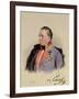 Johann Joseph Wenzel, Count Radetzky-Josef Nikolaus Kriehuber-Framed Giclee Print