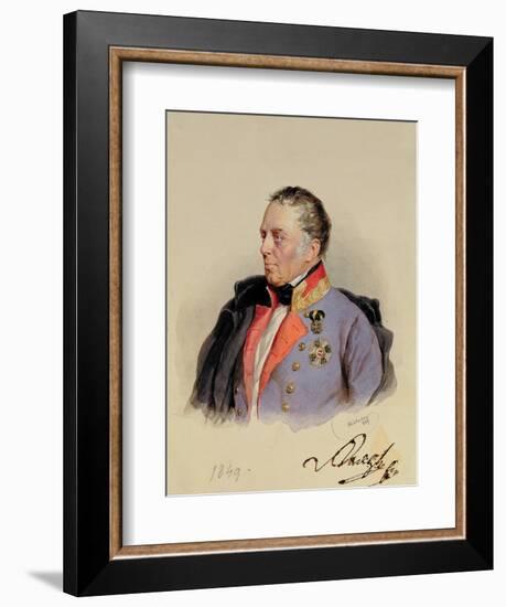 Johann Joseph Wenzel, Count Radetzky-Josef Nikolaus Kriehuber-Framed Giclee Print