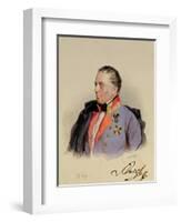 Johann Joseph Wenzel, Count Radetzky-Josef Nikolaus Kriehuber-Framed Giclee Print