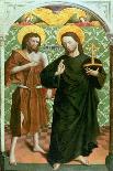 Christ and John the Baptist-Johann Koerbecke-Giclee Print
