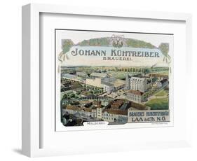 Johann Kuhtreiber - Brauerei-Eckert & Pflug-Framed Art Print