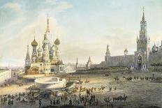 The Red Square, Moscow-Johann Ludwig Bleuler-Stretched Canvas