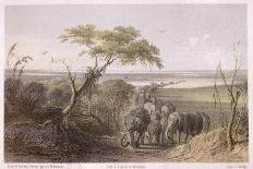 The North Side of Timbuktoo, from "Les Voyages En Afrique" by Heinrich Barth Published in 1857-Johann Martin Bernatz-Framed Giclee Print