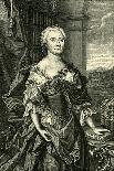 Portrait of Johanna-Elizabeth, Electress of Anhalt-Zerbst (1712-176), Mother of Catherine II, 1756-Johann Martin Bernigeroth-Giclee Print