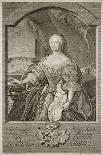 Portrait of Johanna-Elizabeth, Electress of Anhalt-Zerbst (1712-176), Mother of Catherine II, 1756-Johann Martin Bernigeroth-Giclee Print
