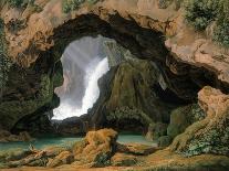 Waterfall near Tivoli, Italy.-Johann Martin von Rohden-Giclee Print