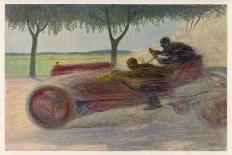 The Chase!, a Symbolic Depicting of the Immense Enthusiasm for Motor Racing-Johann Martini-Laminated Premium Giclee Print