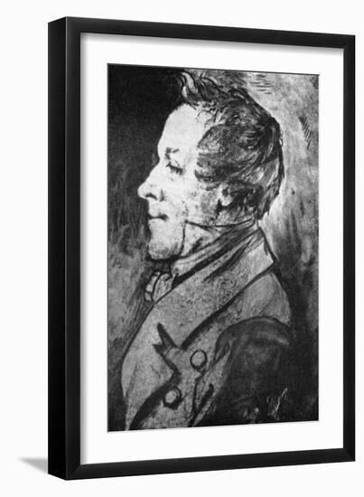 Johann Mayrhofer - portrait-Moritz Ludwig von Schwind-Framed Giclee Print