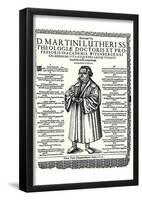 Johann Meder (Written memorial for Martin Luther) Art Poster Print-null-Framed Poster