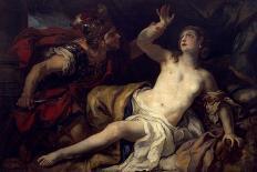 Tarquin and Lucretia-Johann Michael Rottmayr-Stretched Canvas