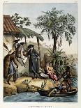 Meeting of the Indians with the European Explorers from 'Picturesque Voyage to Brazil', 1827-35-Johann Moritz Rugendas-Giclee Print