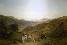 Rider with Two Peasants on the Road Between Valparaiso and Santiago,1843-Johann Moritz Rugendas-Framed Giclee Print