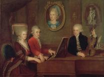 The Mozart Family, 1780-1781-Johann Nepomuk della Croce-Framed Giclee Print