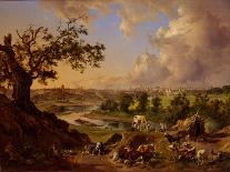 View of Moscow from the Sparrow Hills, 1837-Johann Nepomuk Rauch-Framed Giclee Print