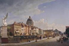 Berlin, Schlossfreiheit View from the Schlossbruecke, 1855-Johann Philipp Eduard Gaertner-Giclee Print