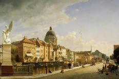 Schlossfreiheit Von Der Schlossbrucke, Berlin, 1855-Johann Philipp Eduard Gaertner-Framed Stretched Canvas