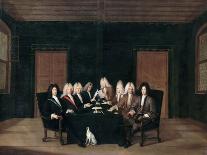 The Emissaries of the Peace Congress of Baden on September 7th, 1714-Johann Rudolf Huber-Framed Stretched Canvas