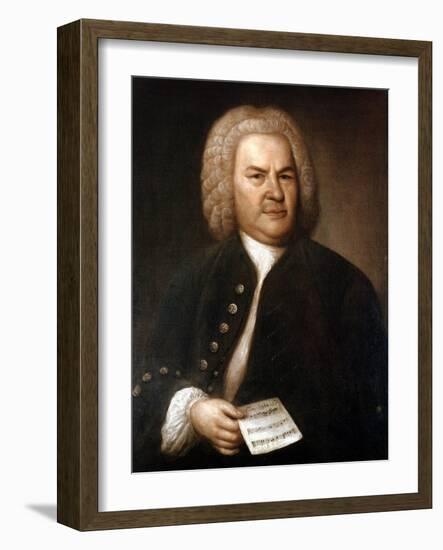 Johann Sebastian Bach (1685-175), German Composer and Organist, 1746-Elias Gottlob Haussmann-Framed Giclee Print