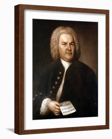 Johann Sebastian Bach (1685-175), German Composer and Organist, 1746-Elias Gottlob Haussmann-Framed Giclee Print