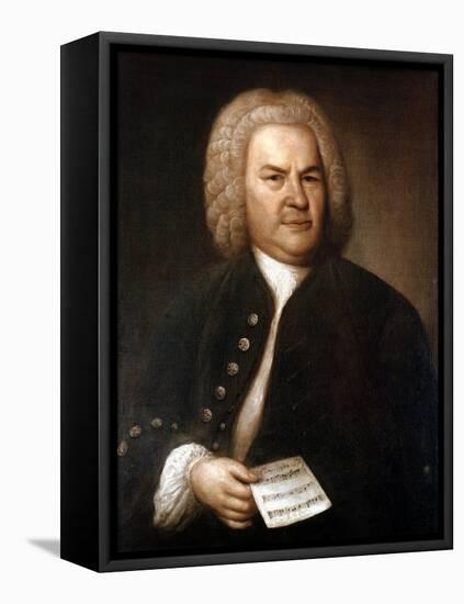 Johann Sebastian Bach (1685-175), German Composer and Organist, 1746-Elias Gottlob Haussmann-Framed Stretched Canvas