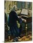 'Johann Sebastian Bach 1685-1750. - Ausichnitt aus dem Gemälde von Carl Röhling', 1934-Unknown-Mounted Giclee Print